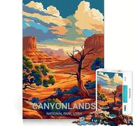 Jigsaw 1000 Pieces for Teenagers Canyonlands National Park Precise Edge Art Mind Training Fun Quiet Game Time Birthday Art Gift (38x52cm)