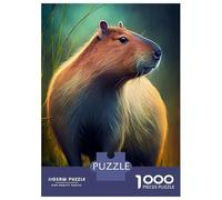 Jigsaw 1000 Pieces for Teenagers Capybara Water Animal Puzzle for Adults Relaxing Games But Fun And Humorous Unique Gifts for Birthday And Christmas 70x50cm/1000pcs