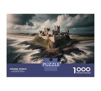 Jigsaw 1000 Pieces for Teenagers Castle on The Cliff Puzzles for Adults Hands-on Game Enhance Memory Birthday And Unique Gifts 38x26cm/1000pcs