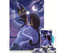 Jigsaw 1000 Pieces for Teenagers Cat And The Lighthouse, Impossible Game, Difficult Challenge, Gifts for Friends And Family 38x52cm