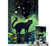 Jigsaw 1000 Pieces for Teenagers Cat in A Dream Educational Toy Gift Birthday Brain Teaser Game Decompressing Intellectual Size 38x26cm