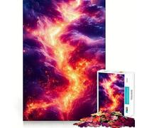 Jigsaw 1000 Pieces for Teenagers Celestial Firestorm Fine Joint Fun Brain Teasing Play Cozy Game Play Birthday Game Gift (38x26cm)