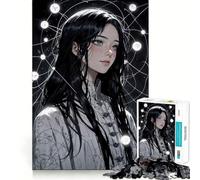 Jigsaw 1000 Pieces for Teenagers Celestial Keeper︰ Weaver of Constellations Sharp Cut Craft Mental Exercise Fun Chill Time Play Birthday Activity (38x26cm)