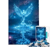 Jigsaw 1000 Pieces for Teenagers Celestial Phoenix Rising from Water Educational Challenge Stress Reliever Educational Toy Suitable for Ages 14 And Up (50x75cm)