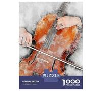Jigsaw 1000 Pieces for Teenagers Cello 2 Jigsaws for Adults Brain Teaser Game Pattern Assembly Birthday And Unique Gifts 52x38cm/1000pcs
