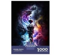 Jigsaw 1000 Pieces for Teenagers Chess Tower in Space Puzzles for Adults Hands-on Game Enhance Memory Birthday And Unique Gifts 70x50cm/1000pcs