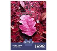 Jigsaw 1000 Pieces for Teenagers Circuitry Veiled in Leaves Teenager Puzzles Hands-on Game Perfect Decoration for Is Ideal As A Gift 52x38cm/1000pcs