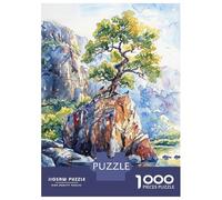 Jigsaw 1000 Pieces for Teenagers Cliffside Tree Puzzle for Adults Relaxing Games Presents for Women for Is Ideal As A Gift 52x38cm/1000pcs