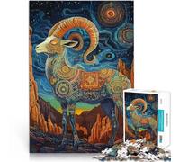 jigsaw 1000 pieces for teenagers Colored goat Spielzeug für die ganze Familie denn eignet sich ideal als Geschenk für die ganze Familie75x50cm