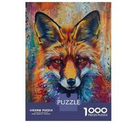 Jigsaw 1000 Pieces for Teenagers Colorful Red Fox Jigsaws for Adults Relax Games Birthday Present Unique Gifts for Birthday And Christmas 52x38cm/1000pcs
