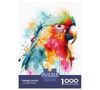 Jigsaw 1000 Pieces for Teenagers Colorful Red Macaw Parrot Puzzle for Adults Relaxing Games Presents for Women for Is Ideal As A Gift 52x38cm/1000pcs