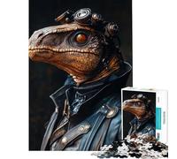 Jigsaw 1000 Pieces for Teenagers Cool Steampunk Dinosaur Learning Educational Toys Relaxing Games Birthday Present Birthday Gifts (Size 50x75cm)