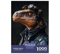 Jigsaw 1000 Pieces for Teenagers Cool Steampunk Dinosaur Puzzle for Adults Anti-Stress Toys Wall Decoration Unique Gifts for Birthday And Christmas 38x26cm/1000pcs