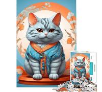 Jigsaw 1000 Pieces for Teenagers Corporate Cat for Educational Game Challenge Toy Relax Games Analysis And Logic Great Gifts And Toys (Size 50x75cm)