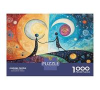 Jigsaw 1000 Pieces for Teenagers Cosmic Connection Celestial Artwork Jigsaws for Adults Anti-Stress Toys Enhance Memory for Is Ideal As A Gift 52x38cm/1000pcs