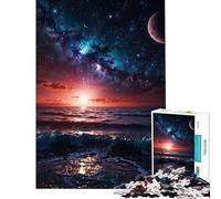 Jigsaw 1000 Pieces for Teenagers Cosmic Ocean Symphony Difficult And Challenge Pattern Assembly Impossible Game Suitable for People Aged 14 And Above (38x26cm)