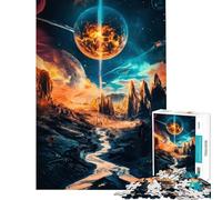 Jigsaw 1000 Pieces for Teenagers Cosmic Planet Landscape Help The Brain Exercise Wall Art Home Decoration Toys Suitable for People Aged 14 And Above (50x75cm)