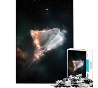 Jigsaw 1000 Pieces for Teenagers Cosmic Ray︰ Stingray in Space Educational Game Learning Educational Toys Art Work Gifts Precision Cutting (Size 38x52cm)