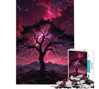Jigsaw 1000 Pieces for Teenagers Cosmic Sentinel The Tree of Eternity Difficult And Challenge Pattern Assembly Impossible Game Suitable for People Aged 14 And Above (38x52cm)