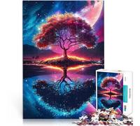 jigsaw 1000 pieces for teenagers Cosmic Tree Reflection Learning Educational Toys Family Games Suitable for couples 26x38cm