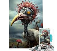 Jigsaw 1000 Pieces for Teenagers Crazy Creature X Jigsaw Puzzle 1000 Anti-Stress Toys Staycation Kill Time Christmas Birthday Gifts (38x26cm)