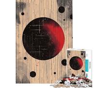 Jigsaw 1000 Pieces for Teenagers Crimson Orbit Jigsaw for Adults Hands-on Game Home Decoration Parent-child Interaction (Size 38x26cm)