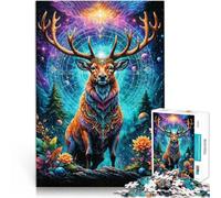 jigsaw 1000 pieces for teenagers Crowned Deer of Universe Schwierig und herausfordernd Geschenkideen52x38cm
