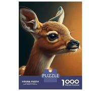 Jigsaw 1000 Pieces for Teenagers Cute Deer Puzzles for Adults Fun Games Stress Reliever Unique Gifts for Birthday And Christmas 70x50cm/1000pcs