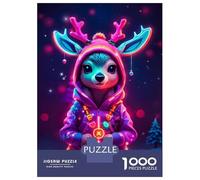 Jigsaw 1000 Pieces for Teenagers Cute Fawn Cool Puzzles for Adults Hands-on Game Enhance Memory Birthday And Unique Gifts 38x26cm/1000pcs