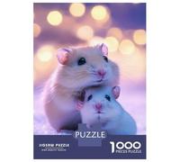 Jigsaw 1000 Pieces for Teenagers Cute Hamsters in Snow Puzzle for Adults Relaxing Games Presents for Women for Is Ideal As A Gift 70x50cm/1000pcs