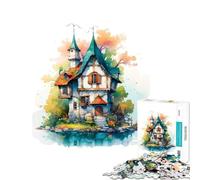 Jigsaw 1000 Pieces for Teenagers Cute House Rabbit Brain Intelligence Challenge Addictive Toys Relaxing Games Wall Art Great Gifts And Toys (Size 75x50cm)