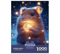 Jigsaw 1000 Pieces for Teenagers Cute Magic Hamster Jigsaws for Adults Brain Teaser Game Pattern Assembly Birthday And Unique Gifts 52x38cm/1000pcs