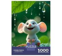 Jigsaw 1000 Pieces for Teenagers Cute Mouse in The Rain Puzzle for Adults Anti-Stress Toys Wall Decoration Unique Gifts for Birthday And Christmas 70x50cm/1000pcs