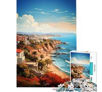 Jigsaw 1000 Pieces for Teenagers Cyprus Oil Painting for Birthday, Chrismas Improve Memory Impossible Game Suitable for People Aged 14 And Above (50x75cm)