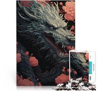 jigsaw 1000 pieces for teenagers Dangerous Japan Dragon Art pädagogische Herausforderung Wichtelgeschenke52x38cm