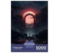 Jigsaw 1000 Pieces for Teenagers Dark Fantasy Surreal Gate Puzzles for Adults Hands-on Game Enhance Memory Birthday And Unique Gifts 38x26cm/1000pcs