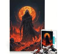 Jigsaw 1000 Pieces for Teenagers Dark Figure in Hell, Educational Game, Fun at Home Activities, Enhance Love between Couples 38x26cm