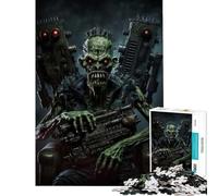 Jigsaw 1000 Pieces for Teenagers Dead Army Zombie Soldier for Educational Game Challenge Toy Brain Teaser Game Tough Challenge Secret Santa Gifts (Size 38x26cm)