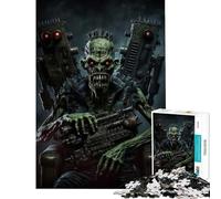 Jigsaw 1000 Pieces for Teenagers Dead Army Zombie Soldier for Educational Game Challenge Toy Brain Teaser Game Tough Challenge Secret Santa Gifts (Size 50x75cm)