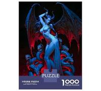 Jigsaw 1000 Pieces for Teenagers Demoness Lilith with Snakes Puzzles for Adults Hands-on Game Enhance Memory Birthday And Unique Gifts 52x38cm/1000pcs