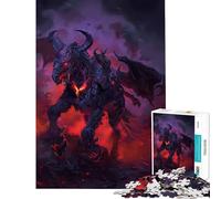Jigsaw 1000 Pieces for Teenagers Demonic Steed Educational Game Learning Educational Toys Art Work Gifts Precision Cutting (Size 38x26cm)