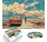 jigsaw 1000 pieces for teenagers Desert Abandoned Road 1 Stressabbau-Spielzeug Tolle Geschenke und Spielzeuge38x26cm