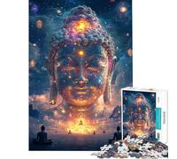 Jigsaw 1000 Pieces for Teenagers Divine Enlightenment Cosmic Buddha Vision- Hands-on Game Addictive Toys to Cultivate Patience Gifts Birthday A Work of Art (size 75x50cm)