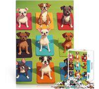 jigsaw 1000 pieces for teenagers Dogs Doing Yoga Lernspielzeug für die ganze Familie Wunschliste mit dem Weihnachtsmann52x38cm