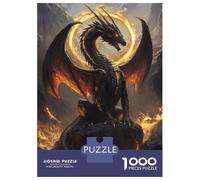 Jigsaw 1000 Pieces for Teenagers Dragon's Fury -1 Jigsaws for Adults Brain Teaser Game Pattern Assembly Birthday And Unique Gifts 38x26cm/1000pcs