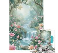 Jigsaw 1000 Pieces for Teenagers Dreamy Forest Oasis Challenging To Complete Perfect Decoration Anti-Stress Toys for And from 14 Years And over (38X26CM)