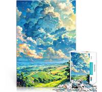 jigsaw 1000 pieces for teenagers Dreamy Sky Over Green Fields DIY-Spielzeug Angebot als Geschenk für die ganze Familie52x38cm