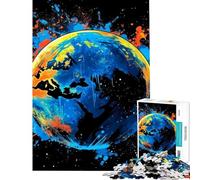 Jigsaw 1000 Pieces for Teenagers Earth Fragile Tellus Teenager Puzzles Relax Games Analysis And Logic Birthday And Unique Gifts (Size 50x75cm)