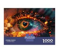 Jigsaw 1000 Pieces for Teenagers Eye of Fire Ignite Passion & Vision Puzzles for Adults Hands-on Game Enhance Memory Birthday And Unique Gifts 70x50cm/1000pcs
