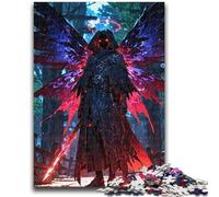 Jigsaw 1000 Pieces for Teenagers Fallen Seraph︰ Blade of Emberlight Birthday Present Practical Game Great Gift for Games 38x26cm